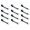Tie 4 Safe 2" x 10' Lasso Strap w/ D Ring Auto Tie Down Wheel Lift Tow Truck Trailer, 12PK TWS21-510-W27-BLK-C-12 - alternate 1
